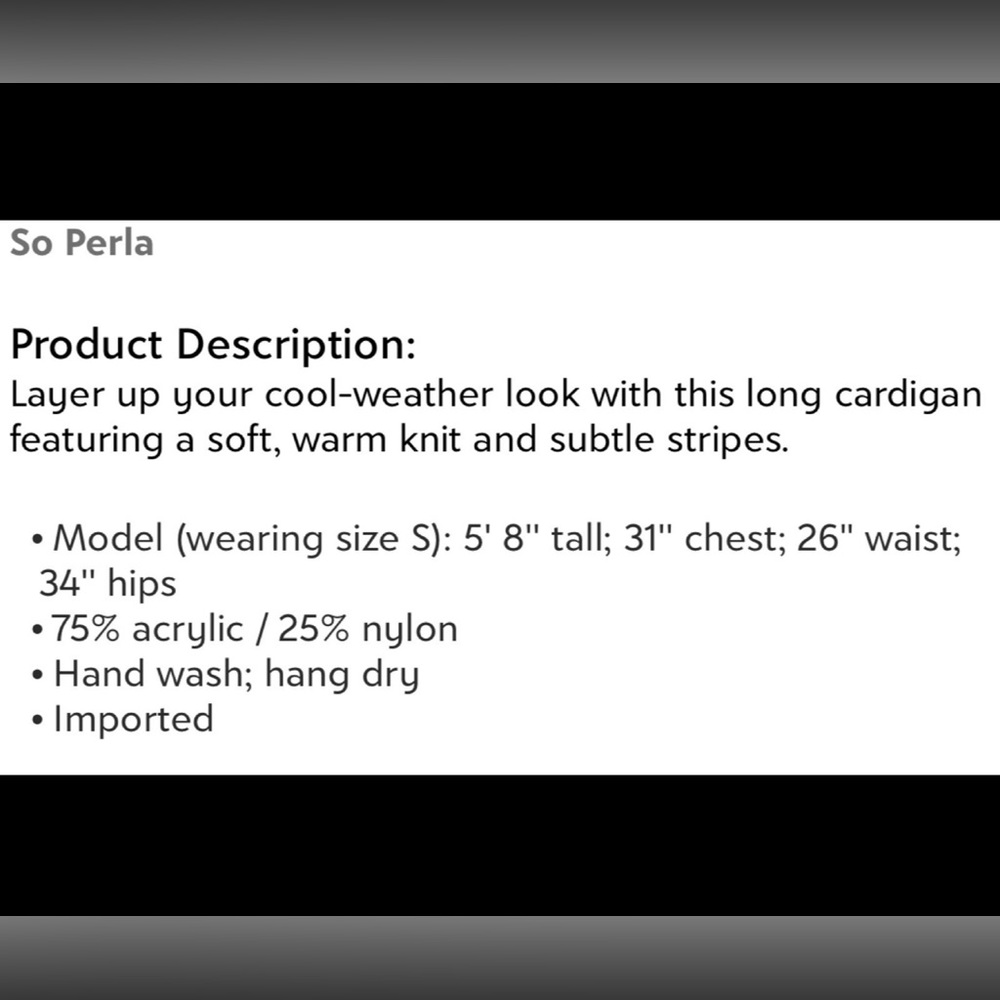So Perla Ribbed Duster - Picture 5 of 5